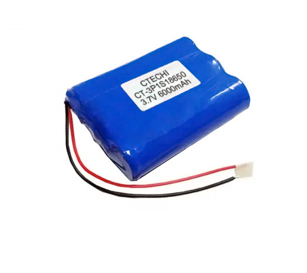 Cylindrical 18650-3P 3.7V  6000mah Li-ion Battery Pack (A-grade cell）