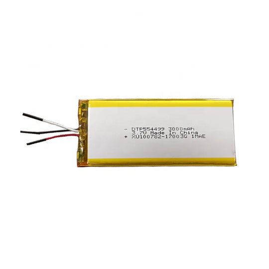 554499 3000mAh with KC62133 & RoHS | 3.7V LiPo Lithium Ion Battery
