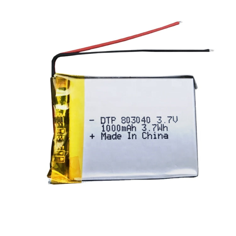 803040 1000mAh with KC62133, UN38.3, IEC62133, UL1642 & RoHS | 3.7V LiPo Lithium Ion Battery