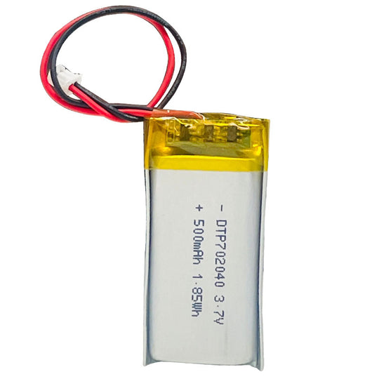 702040 500mAh with KC62133 & CE | 3.7V LiPo Lithium Ion Battery