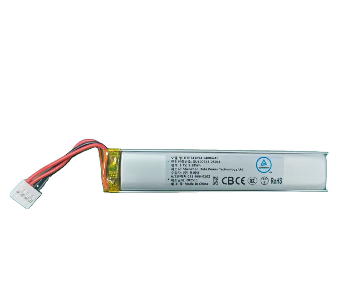 741894 1400mAh with KC62133, UL1642, CE & RoHS | 3.7V LiPo Lithium Ion Battery