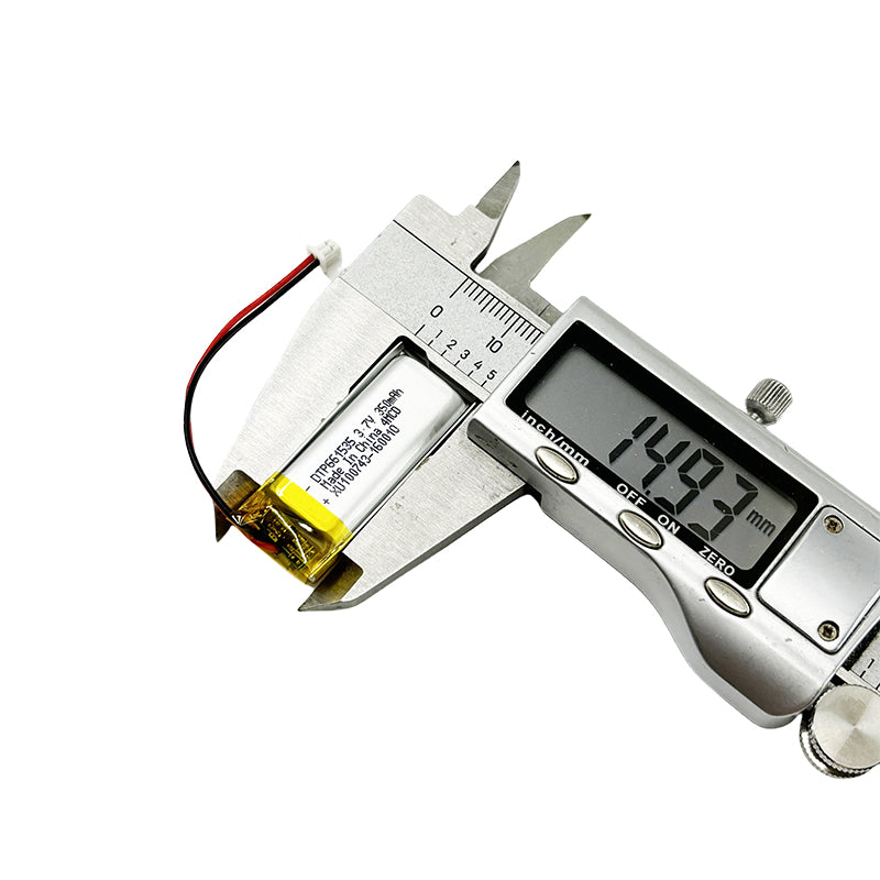 661535 350mAh with KC62133 | 3.7V LiPo Lithium Ion Battery