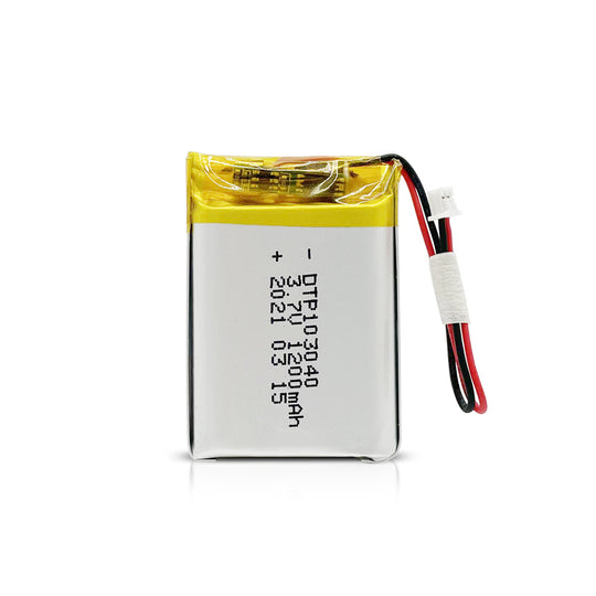 103040 1200mAh with KC62133, CB, UL1642, UN38.3, BIS & CE | 3.7V LiPo Lithium Ion Battery