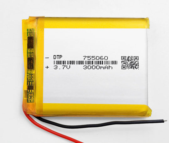 755060 3000mAh with KC62133 | 3.7V LiPo Lithium Ion Battery