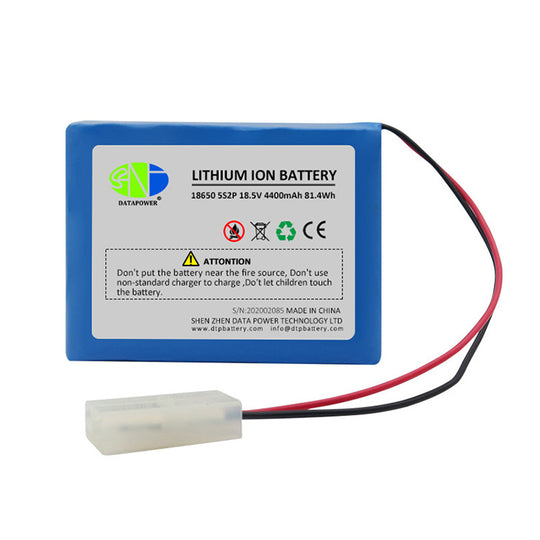 Cylindrical 18650-5S2P 18.5V  4400mah Li-ion Battery Pack (A-grade cell）