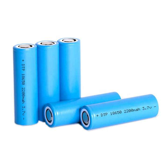 Cylindrical 18650 3.7V 2200mah Li-ion Battery (A-grade cell）