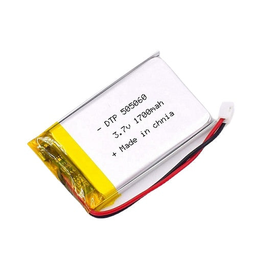 505060 1700mAh with KC62133, UN38.3, CB & RoHS | 3.7V LiPo Lithium Ion Battery