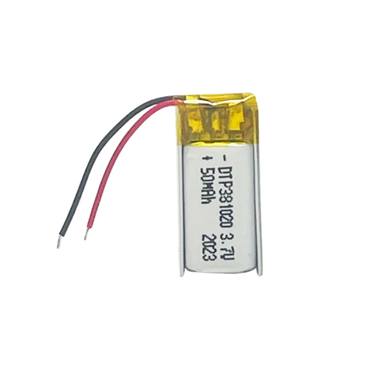 381020 50mAh with KC62133 | 3.7V LiPo Lithium Ion Battery