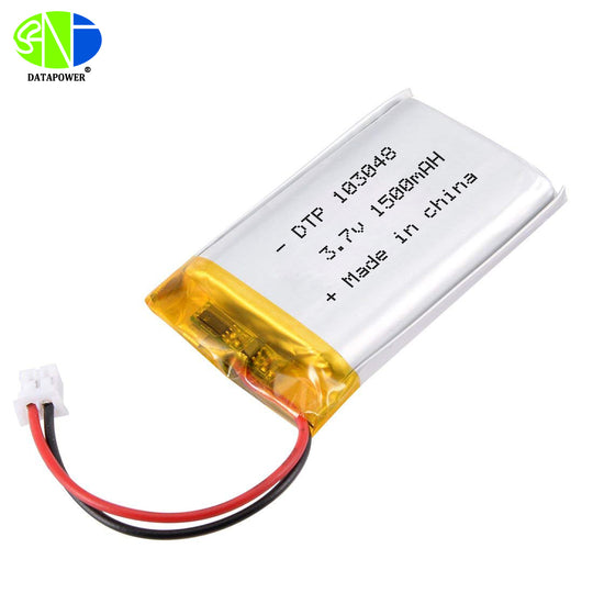 103048 1500mAh with KC62133, UL1642, CE & RoHS | 3.7V LiPo Lithium Ion Battery