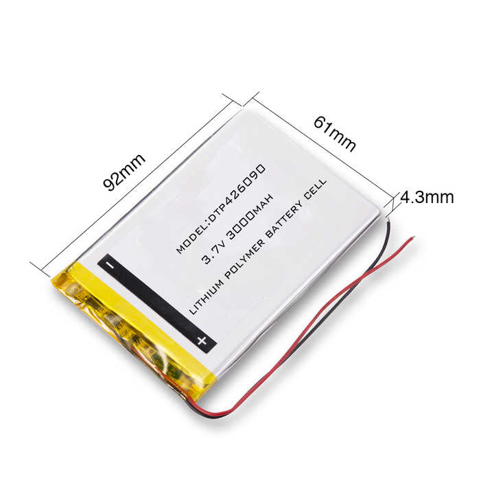 426090 3000mAh | 3.7V LiPo Lithium Ion Battery
