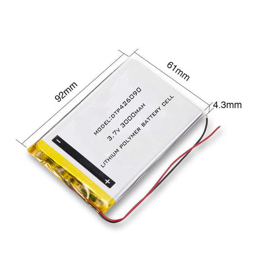 426090 3000mAh | 3.7V LiPo Lithium Ion Battery