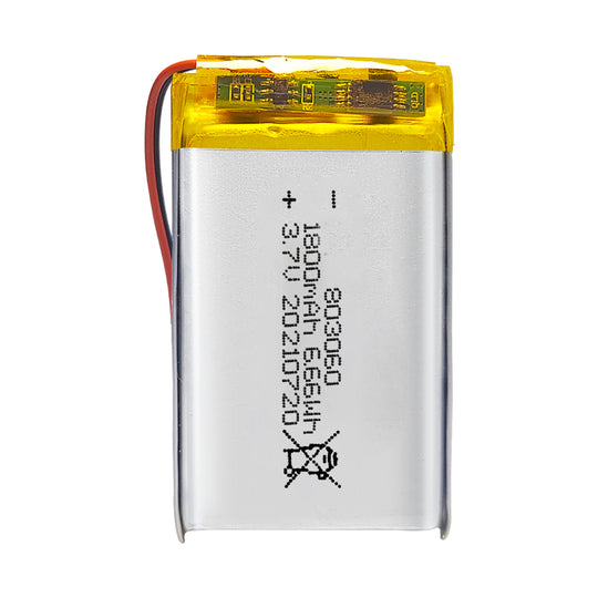 803060 1800mAh with KC62133 | 3.7V LiPo Lithium Ion Battery