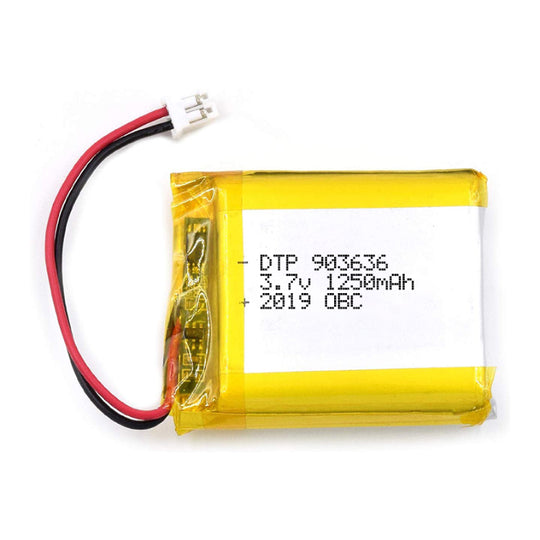 903636 1250mAh 3.7V Lithium Ion Battery (A-grade cell）