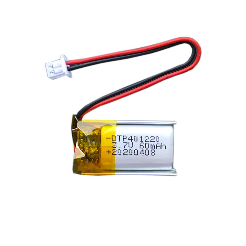 401220 60mAh with UN38.3, UL1642, CB, CE, RoHS | 3.7V LiPo Lithium Ion Battery