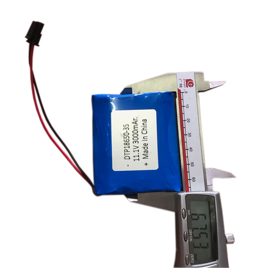 Cylindrical 18650-3S 11.1V  3000mah Li-ion Battery Pack (A-grade cell）