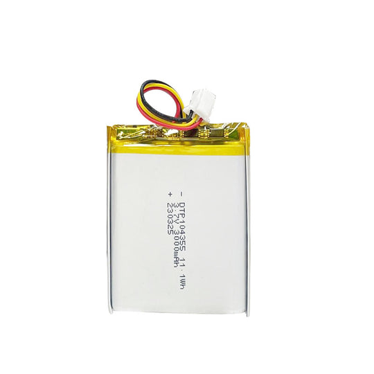 104355 3000mAh with PSE & CE | 3.7V LiPo Lithium Ion Battery
