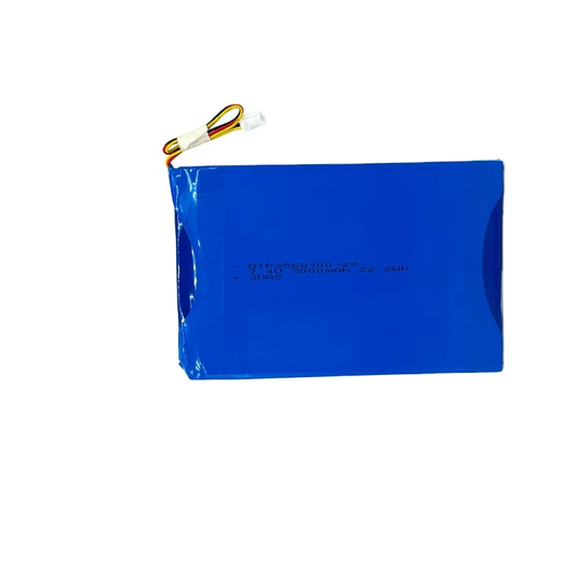 7.4V Lithium Battery Pack 3568100-2S 3000mAh with UN38.3 & PSE