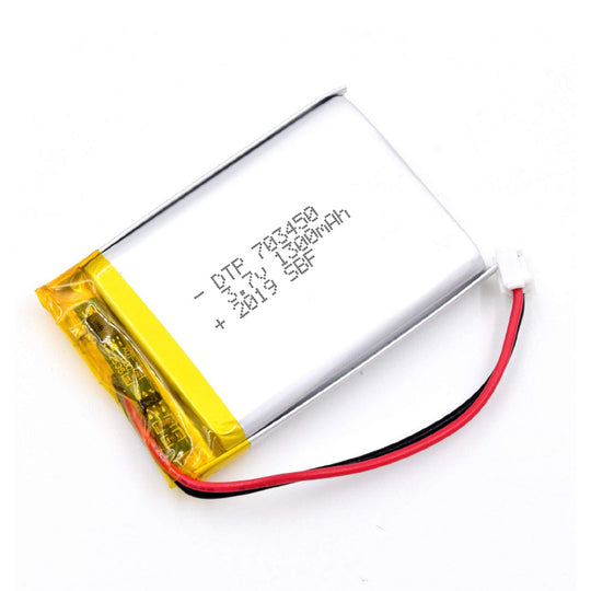 703450 1300mAh with KC62133 | 3.7V LiPo Lithium Ion Battery
