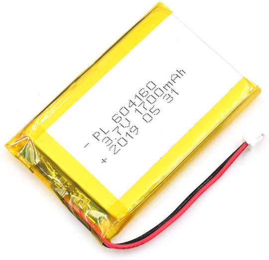 604160 1700mAh | 3.7V LiPo Lithium Ion Battery