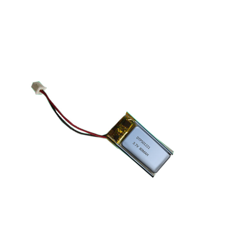 501221 80mAh with UL1642 | 3.7V LiPo Lithium Ion Battery
