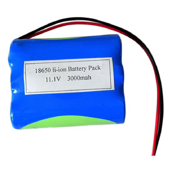 Cylindrical 18650-3S 11.1V  3000mah Li-ion Battery Pack (A-grade cell）