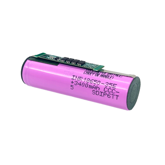 Cylindrical 18650 3.7V 3400mah Li-ion Battery (A-grade cell）