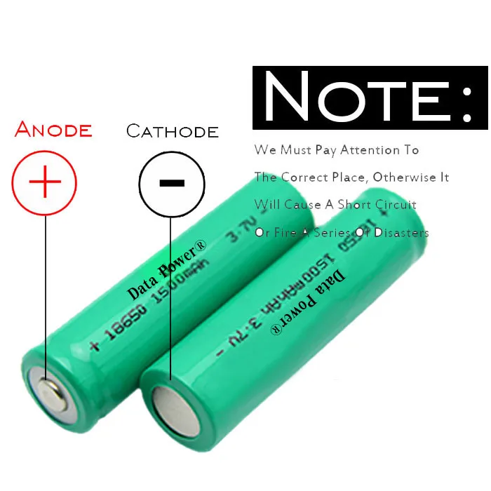 Cylindrical 18650 3.7V 1500mah Li-ion Battery (A-grade cell）