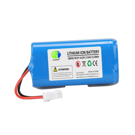 Cylindrical 18650-4S1P 14.8V  3500mah Li-ion Battery Pack (A-grade cell）