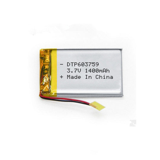 603759 1400mAh | 3.7V LiPo Lithium Ion Battery