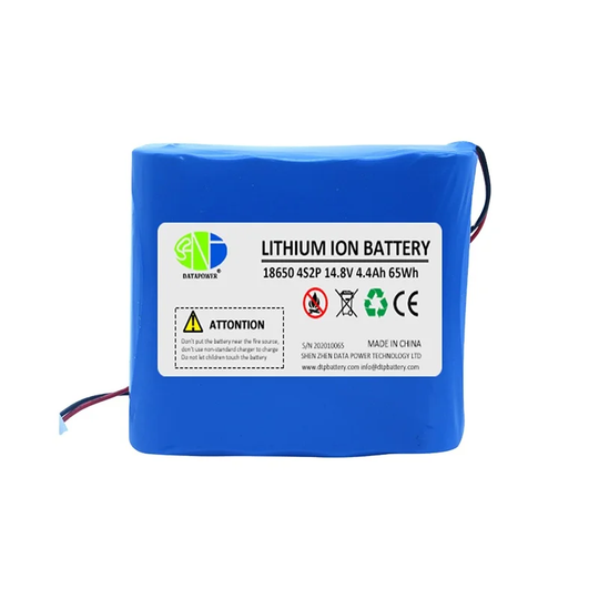 Cylindrical 18650-4S2P 14.8V  4400mah Li-ion Battery Pack (A-grade cell）