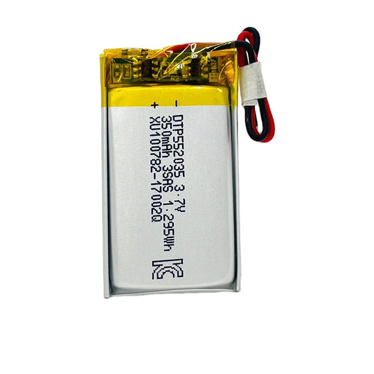 552035 350mAh with KC62133, IEC62133, BIS, CE & RoHS | 3.7V LiPo Lithium Ion Battery
