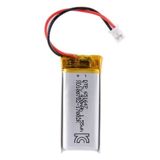 651647 420mAh with KC62133 | 3.7V LiPo Lithium Ion Battery