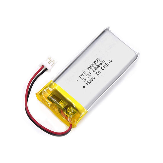 702050 600mAh | 3.7V LiPo Lithium Ion Battery