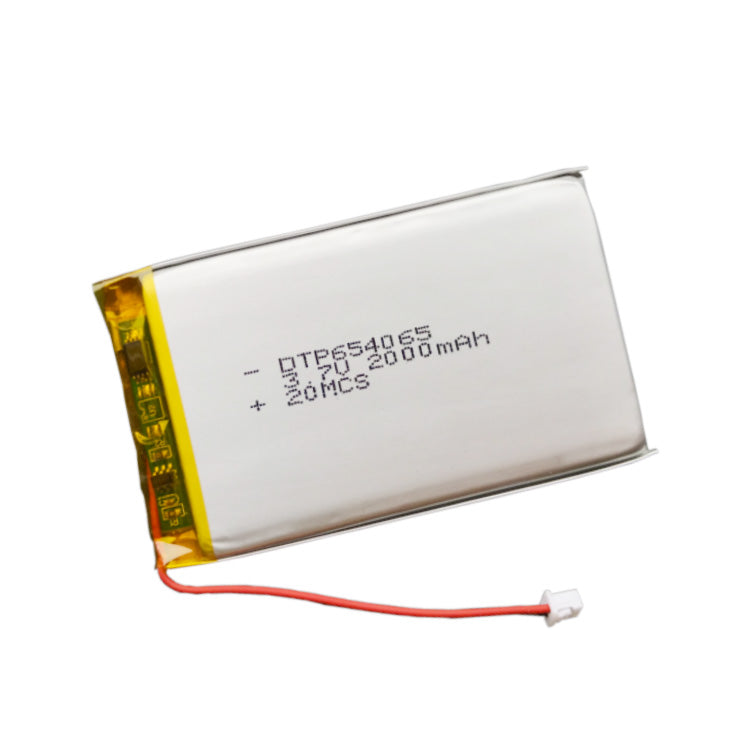 654065 2000mAh | 3.7V LiPo Lithium Ion Battery