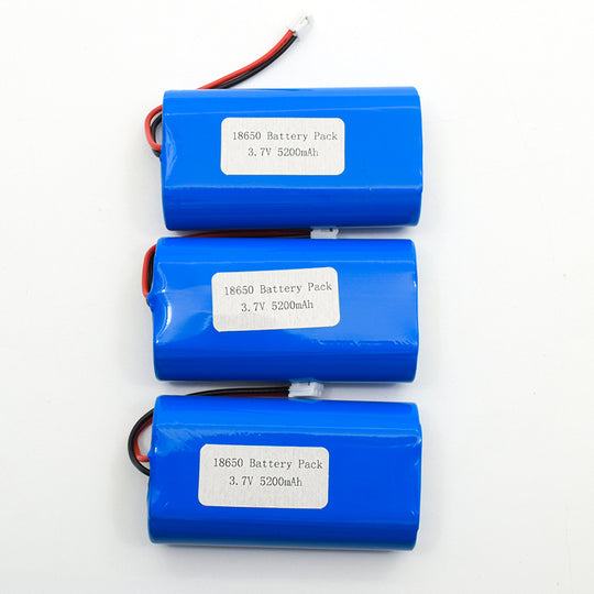 Cylindrical 18650-2P 3.7V  5200mah Li-ion Battery Pack (A-grade cell）