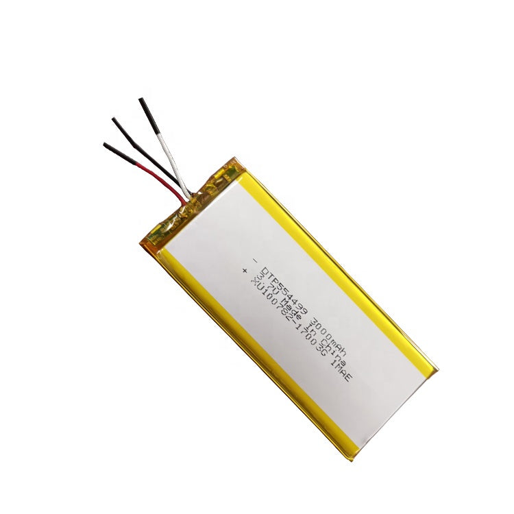 554499 3000mAh with KC62133 & RoHS | 3.7V LiPo Lithium Ion Battery