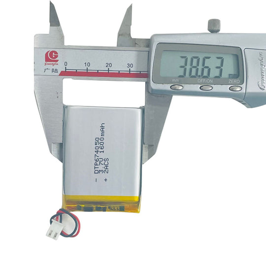 674050 1600mAh | 3.7V LiPo Lithium Ion Battery