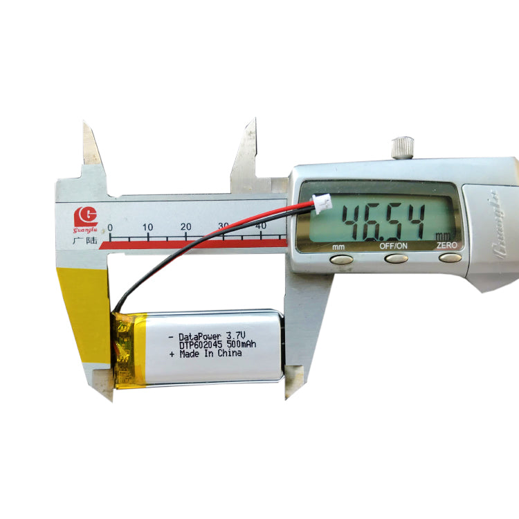 602045 500mAh with UN38.3, BIS & UL1642 | 3.7V LiPo Lithium Ion Battery