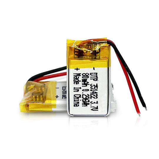 351422 80mAh with KC62133 | 3.7V LiPo Lithium Ion Battery