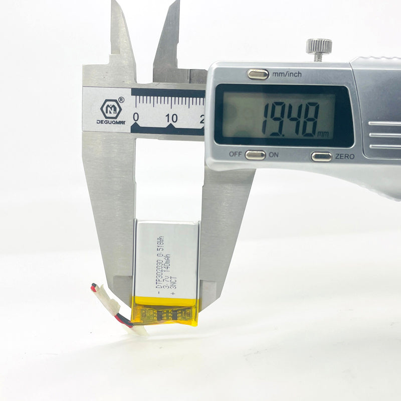 302030 140mAh with KC62133, BIS | 3.7V LiPo Lithium Ion Battery
