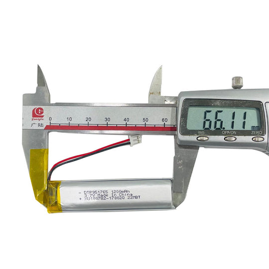 951765 1200mAh with IEC62133, CB, KC62133 , RoHS & UN38.3 | 3.7V LiPo Lithium Ion Battery