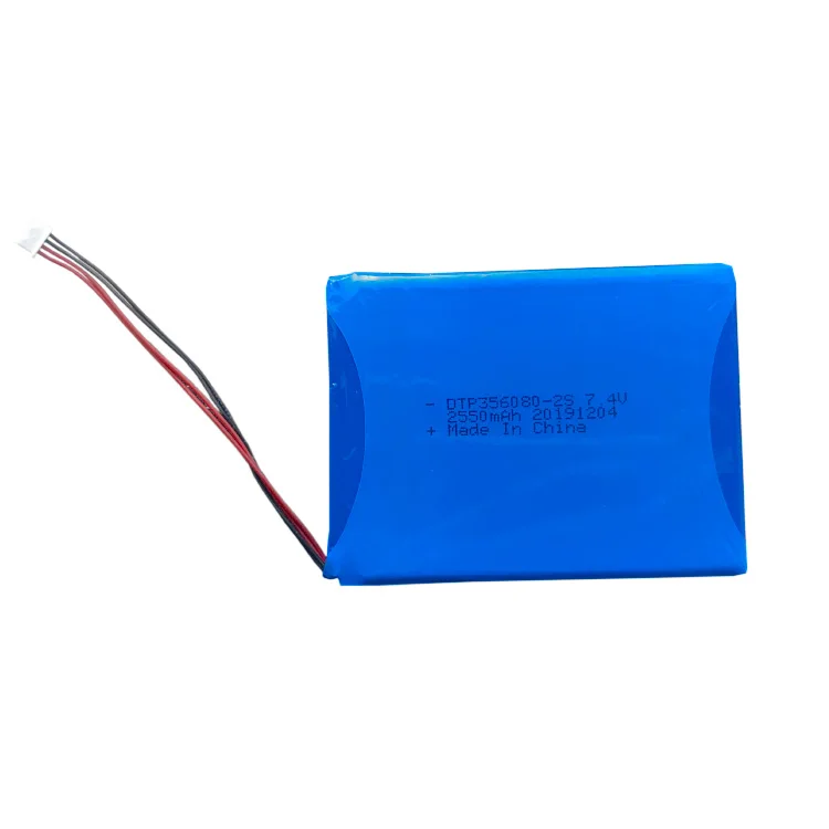 7.4V Lithium Battery Pack 356080-2S 2550mah 2S
