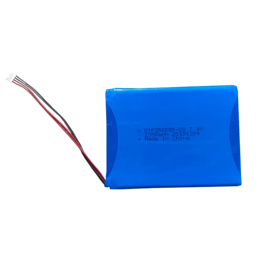 7.4V Lithium Battery Pack 356080-2S 2550mah 2S