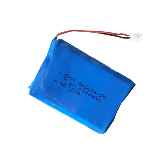 7.4V Lithium Battery Pack 483654-2S 1000mah
