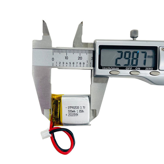 902530 500mAh 3.7V Lithium Ion Battery (A-grade cell）