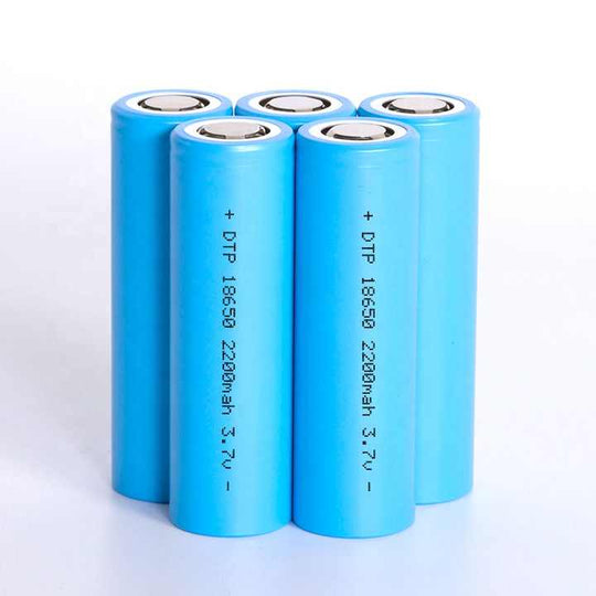 Cylindrical 18650 3.7V 2200mah Li-ion Battery (A-grade cell）