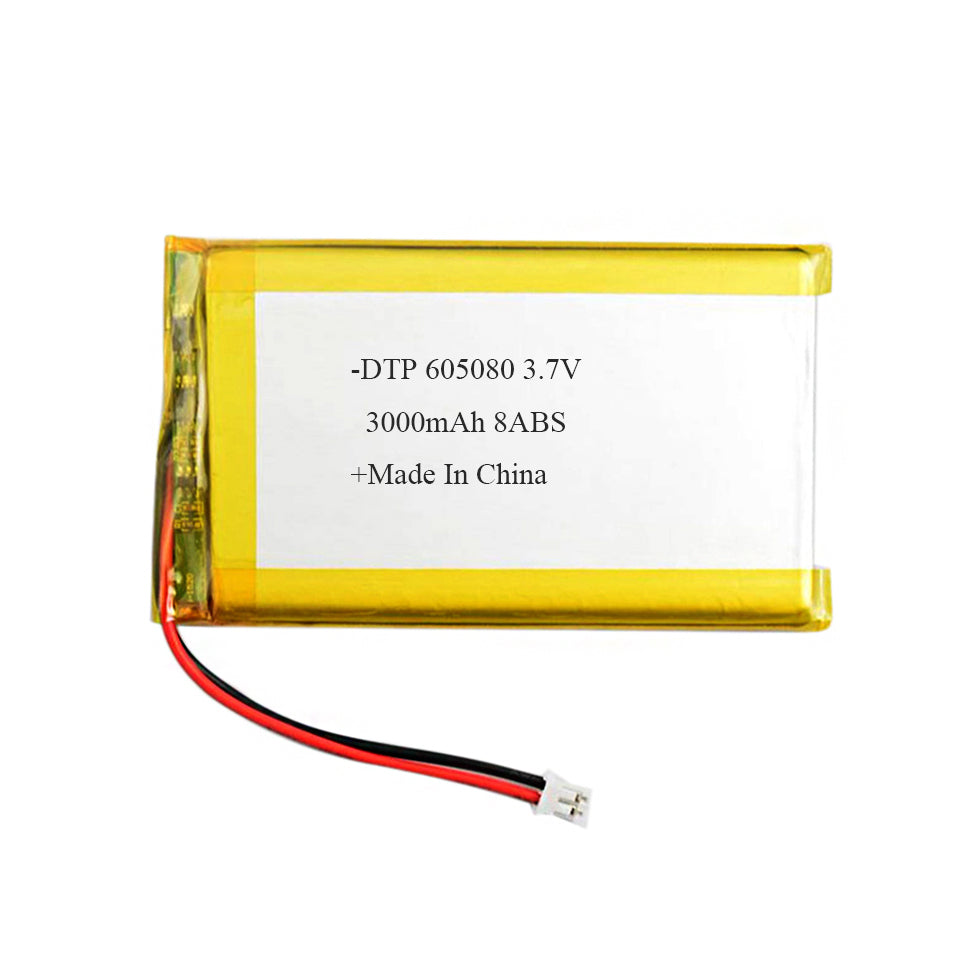 605080 3000mAh | 3.7V LiPo Lithium Ion Battery