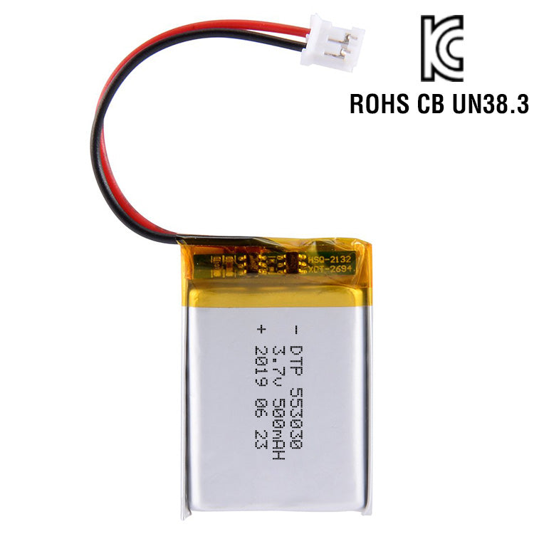 553030 500mAh with KC62133 | 3.7V LiPo Lithium Ion Battery