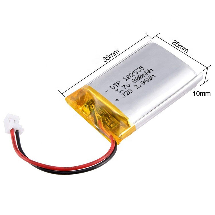 102535 750mAh with | 3.7V LiPo Lithium Ion Battery