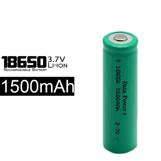 Cylindrical 18650 3.7V 1500mah Li-ion Battery (A-grade cell）